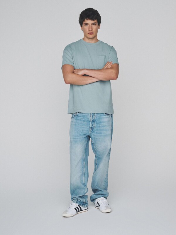 The Set Tričko tmavomodrá / pastelovo zelená / ohnivo červená / biela