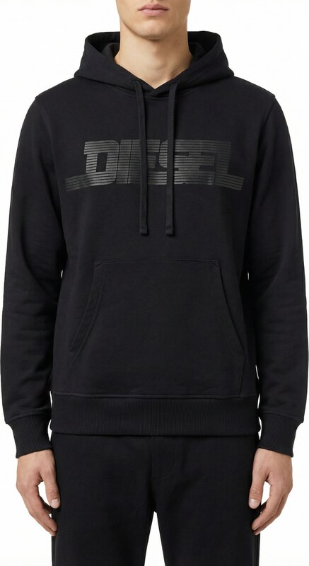 DIESEL Logo Black mikina