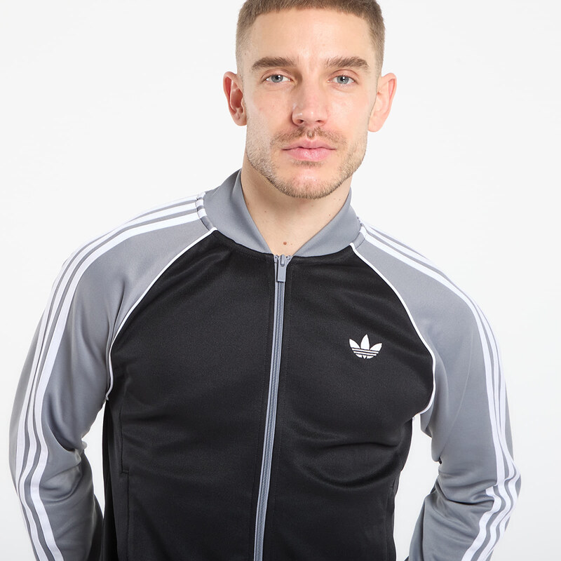 adidas Originals Mikina adidas Sst Track Top Black/ Grey/ White XXL