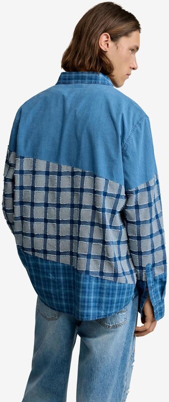 Desigual Košeľa svetlomodrá / tmavomodrá / biela