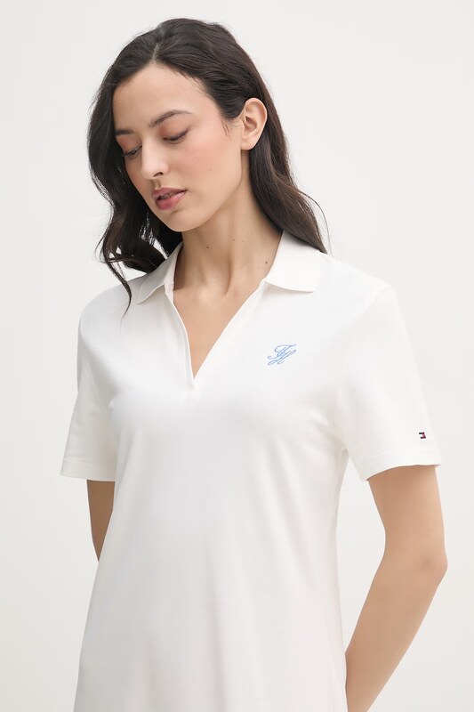 Tommy Hilfiger šaty bavlnené s elastanom