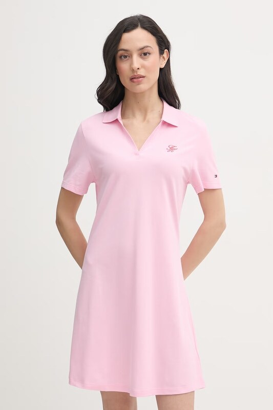 Tommy Hilfiger šaty bavlnené s elastanom