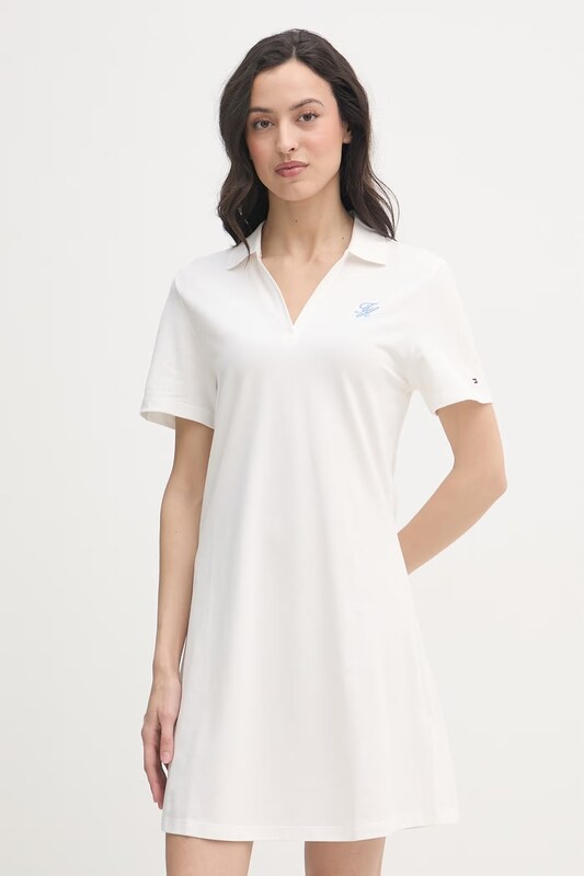 Tommy Hilfiger šaty bavlnené s elastanom