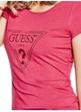 GUESS tričko Twist-Back Logo Tee ružové, 43433350809-L