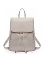 Konofactory Svetlosivý elegantný kožený batoh „Majestic“