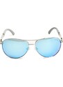 GUESS okuliare Mirrored Aviator Sunglasses sivé, 125
