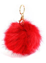 LS Fashion Prívesok na kabelku červený - brmbolec červená