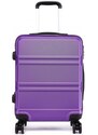 Konofactory Fialový odolný cestovný kufor "Travelmania" - 3 veľkosti