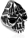 Pánsky prsteň z chirurgickej ocele lebka S85085