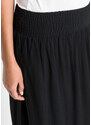 bonprix Maxi sukňa s rozparkami, farba čierna, rozm. 34
