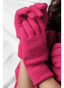 Kamea Malinové dámske rukavice na zimu 01, Farba malinová