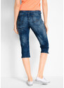 bonprix Rovné džínsy, stredná výška pásu, strečové, farba modrá