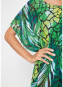 bonprix Šifónové plážové tunikové šaty, farba zelená