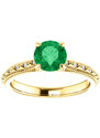 Žatecký Briliantový prsteň, žlté zlato 22150B/Z