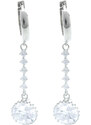 BM Jewellery Luxusné náušnice visiace so zirkónmi S741150