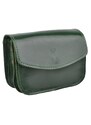 Zelená kožená talianska crossbody kabelka Lona Verde Scura NovaKabelka.sk