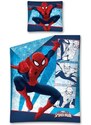 Detexpol Bavlnená posteľná bielizeň / posteľné obliečky - Spiderman - MARVEL - 140 x 200 + 70 x 90 cm