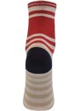 AURA.VIA Červeno-biele ponožky ANCHY