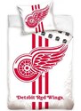 TipTrade (CZ) Hokejové posteľné obliečky NHL Detroit Red Wings - biele - 100% bavlna, perkál - 70 x 90 cm + 140 x 200 cm