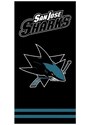 TipTrade (CZ) Hokejová bavlnená osuška NHL San Jose Sharks - black - 100% bavlna - 70 x 140 cm