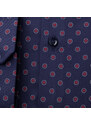 Willsoor Košeľa Slim Fit bordový bodkovaný vzor (výška 176 - 182) 11085