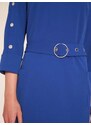 Šaty s ozdobnými gombíkmi Ashley Brooke, modrá