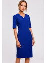 Modré šaty MOE M455
