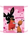 Setino Dievčenské vrecko na prezúvky Zajačik Bing Bunny - ružové - 33 x 41 cm