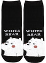 Aura.Via Happy White Bear veselé ponožky