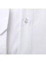 Willsoor Pánska košeľa Slim Fit bielej farby s tmavo modrým vzorom 11399