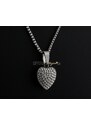 BM Jewellery Dámsky náhrdelník dve srdcia so zirkónmi Valentín S957090
