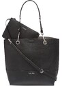 Calvin Klein Sonoma Reversible Tote with Pouch Black Silver