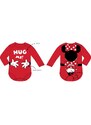 E plus M Dojčenské / dievčenské body / tričko s dlhým rukávom Minnie Mouse - Disney - červené