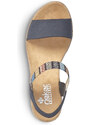 Dámske sandále RIEKER 61910-14 modrá S4