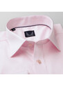 Willsoor Pánska košeľa Slim Fit svetlo ružovej farby s hladkým vzorom 11393