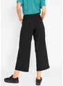bonprix Bengalínové nohavice so širokým a elastickým pásom, farba čierna