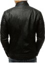 BASIC Pánska čierna koženková bunda Bolan TX3265 91038