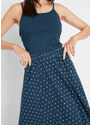 bonprix Úpletová sukňa 2 ks, farba modrá