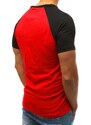 Stock Pánske jednoduché červené tričko s potlačou vrx3517