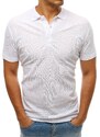 Stock Pohodlné pánske biele polo tričko vpx0176