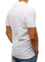 Stock Pohodlné pánske biele polo tričko vpx0176