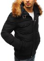 Stock Zaujímavá pánska zimná bunda - čierna vtx2526