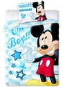Faro Posteľné obliečky do malej detskej postieľky Mickey Mouse - Disney - 100% bavlna - 40 x 60 cm + 100 x 135 cm