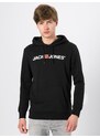 JACK & JONES Mikina melónová / čierna / biela