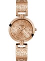 GUESS hodinky Rose Gold-tone Analog Watch, 12856