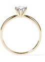 Zlatý zásnubný prsteň s briliantom KLENOTA K0191053