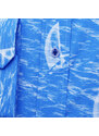 Willsoor Pánska košeľa klasická s potlačou vĺn a plachetníc 11591