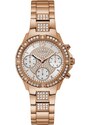 GUESS hodinky Rose Gold-tone And White Watch, 13095