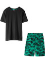 bonprix Krátke pyžamo (2-dielne), farba čierna