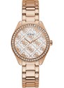 GUESS hodinky Rose Gold Tone Case Rose Gold Tone Stainless Steel Watch, 13205